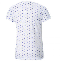 Sporta T-krekls bērniem Puma ESS Dotted Tee Jr 58704202, balts цена и информация | Рубашки для мальчиков | 220.lv