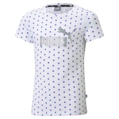 Детская спортивная футболка Puma ESS Dotted Tee Jr 58704202, белая цена и информация | Рубашки для мальчиков | 220.lv