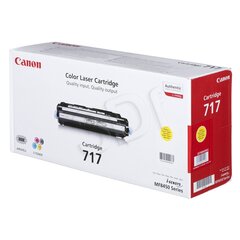 "canon original toner crg717, yellow, 4000p, 2575b002, canon mf-8450, o цена и информация | Картриджи для лазерных принтеров | 220.lv