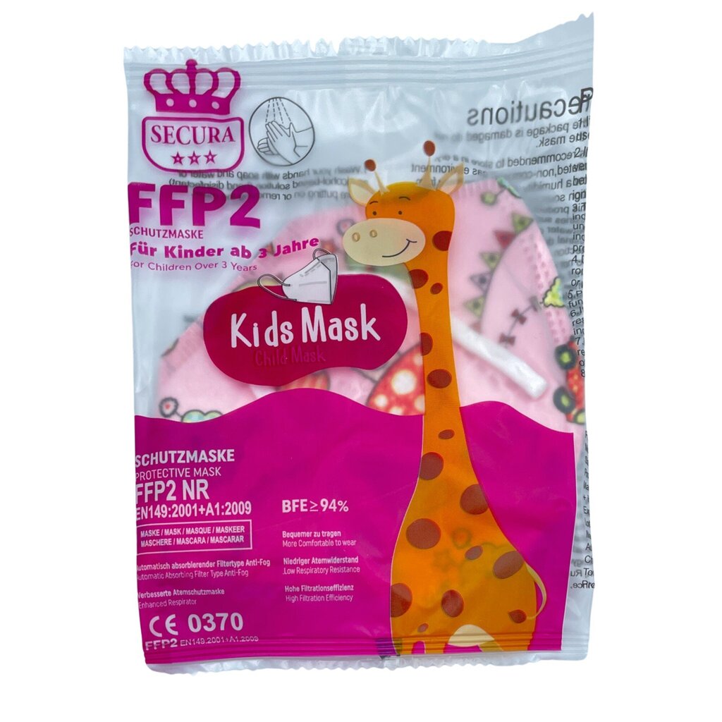 Bērnu respirators FFP2 (Sejas maska), 10 gab. cena un informācija | Pirmā palīdzība | 220.lv