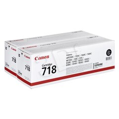 Toneris Canon 718BK Melns (2 pcs) cena un informācija | Kārtridži lāzerprinteriem | 220.lv