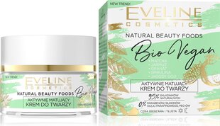 Дневной и ночной матирующий крем EVELINE Bio Vegan, 50 мл цена и информация | Кремы для лица | 220.lv