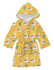 Детский хлопковый халат - « Лама ».Код товара: CHBA00910-12 лет цена и информация | Пижамы, халаты для девочек | 220.lv