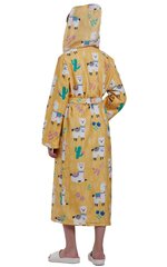Детский хлопковый халат - « Лама ».Код товара: CHBA00910-12 лет цена и информация | Пижамы, халаты для девочек | 220.lv