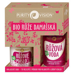 Purity Vision Atjaunojošs komplekts ar damaskas rozēm cena un informācija | Ķermeņa krēmi, losjoni | 220.lv