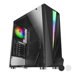 Micro ATX/Mini ITX / ATX Midtower Korpuss Mars Gaming MCL RGB LED: Krāsa - Melns cena un informācija | Gaming aksesuāri | 220.lv