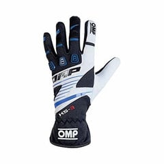 Kids Karting Gloves OMP MY2018 Melns cena un informācija | Darba cimdi | 220.lv