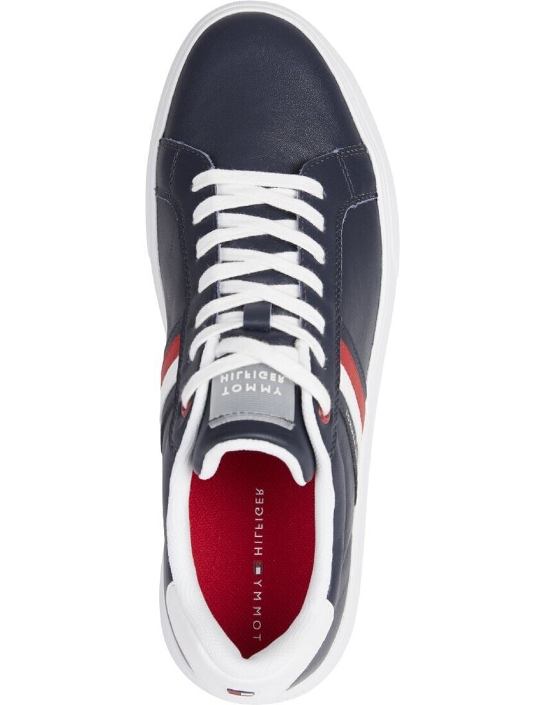 TOMMY HILFIGER vīriešu zilas krāsas ikdienas apavi CUPSOLE SHOES cena un informācija | Vīriešu kurpes, zābaki | 220.lv