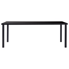 vidaXL virtuves galds un 8 krēsli, balta mākslīgā āda цена и информация | Комплекты мебели для столовой | 220.lv