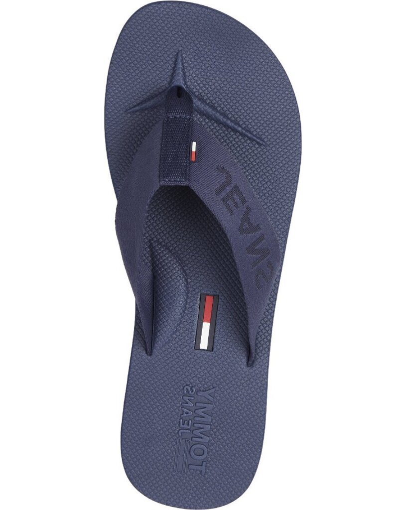 TOMMY JEANS vīriešu zilas čības COMFORT FOOTBED BEACH SANDAL cena un informācija | Vīriešu iešļūcenes, čības, sandales | 220.lv