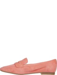 TOMMY HILFIGER sieviešu sarkani ādas ikdienas apavi FEMININE FLAT LOAFER цена и информация | Женские туфли | 220.lv