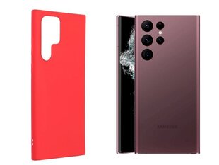 Силиконовый чехол Fusion soft matte back case для Samsung S908 Galaxy S22 Ultra, красный цена и информация | Чехлы для телефонов | 220.lv