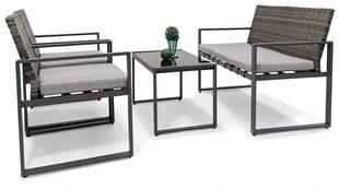 Комплект уличной мебели Minimalistic, серый цена и информация | Комплекты уличной мебели | 220.lv