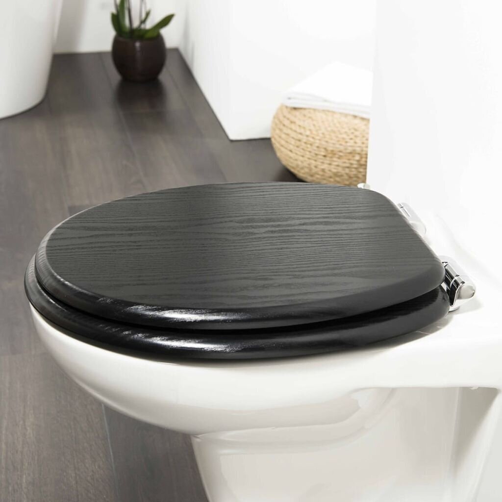 Tiger tualetes poda sēdeklis Blackwash, lēni aizverams, MDF, melns cena un informācija | Piederumi tualetes podiem un bidē | 220.lv
