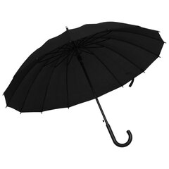 vidaXL lietussargs, automātisks, melns, 105 cm cena un informācija | vidaXL Apģērbi, apavi, aksesuāri | 220.lv