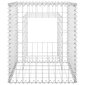 vidaXL vertikāls gabions, 50x50x60 cm, dzelzs цена и информация | Žogi un piederumi | 220.lv