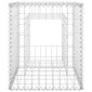 vidaXL vertikāli gabioni, 2 gab., 50x50x60 cm, dzelzs cena un informācija | Žogi un piederumi | 220.lv