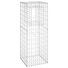 vidaXL vertikāls gabions, 50x50x140 cm, dzelzs cena un informācija | Žogi un piederumi | 220.lv