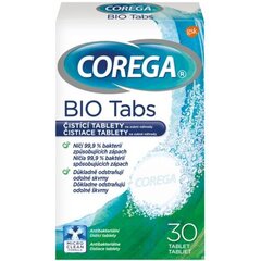 Corega Zobu tīrīšanas tabletes Bio Tabs, 30 gab. cena un informācija | Zobu pastas, birstes | 220.lv