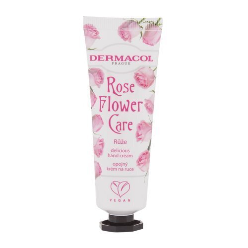 Roku krēms ar rožu ziedu ekstraktu Dermacol Rose Flower Care (Delicious Hand Cream) 30 ml cena un informācija | Ķermeņa krēmi, losjoni | 220.lv