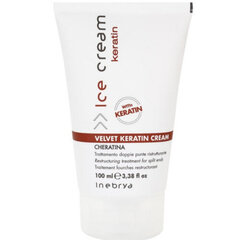 Restrukturizējošs krēms matiem ​​ar keratīnu Inebrya Restructuring Cream (Velvet Keratin Cream) 100 ml cena un informācija | Kosmētika matu stiprināšanai | 220.lv