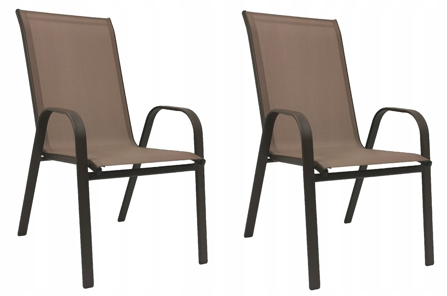 2 āra krēslu komplekts Bali, brūns cena un informācija | Dārza krēsli | 220.lv