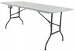 Saliekamais galds Party, 180x70 cm, balts cena un informācija | Dārza galdi | 220.lv