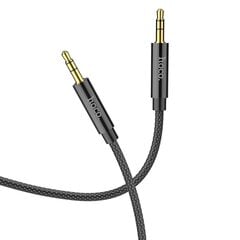 Hoco UPA19 Aux Audio vads 3.5 mm -> 3.5 mm 2m Melns cena un informācija | Kabeļi un vadi | 220.lv