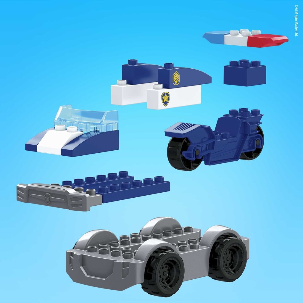 Konstruktors Ķepu Patruļa Mega Bloks Paw Patrol Chase'S Police Cruiser, Gyj00 cena un informācija | Rotaļlietas zēniem | 220.lv