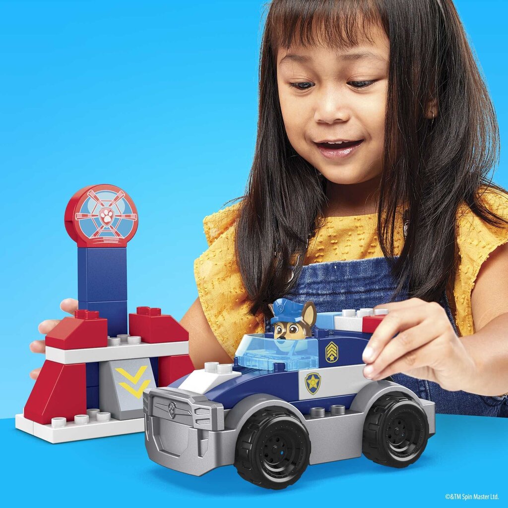 Konstruktors Ķepu Patruļa Mega Bloks Paw Patrol Chase'S Police Cruiser, Gyj00 cena un informācija | Rotaļlietas zēniem | 220.lv