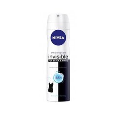 Nivea Antiperspirants sprejs Black & White Invisible Pure 150 ml цена и информация | Дезодоранты | 220.lv