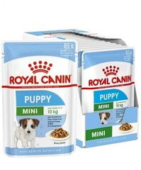 ROYAL CANIN SHN WET 85Gx12 MINI PUPPY KUCĒNIEM cena un informācija | Konservi suņiem | 220.lv