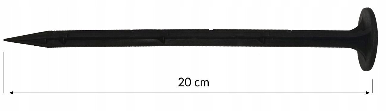 Agroplēve pret nezālēm, ar tapām, 1.6x100 m, 90 g/m2, melna cena un informācija | Dārza instrumenti | 220.lv