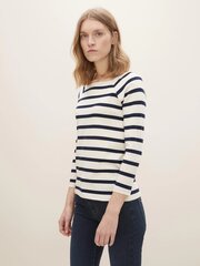 Женская блузка Tom Tailor, белый/синий цена и информация | Женские блузки, рубашки | 220.lv