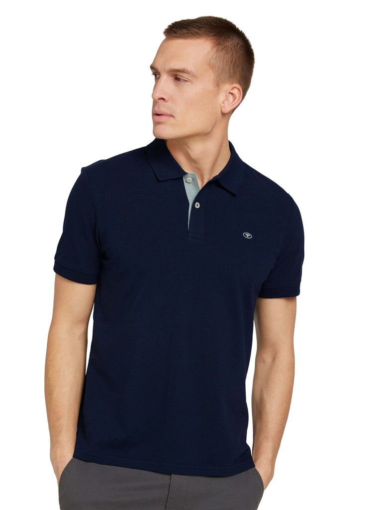 Tom Tailor vīriešu polo krekls, zils cena un informācija | Vīriešu T-krekli | 220.lv