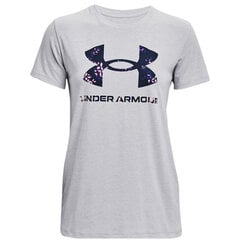 Женская футболка Under Armor Live Sportstyle Graphic Ssc W 1356 305 017, серая цена и информация | Женские футболки | 220.lv