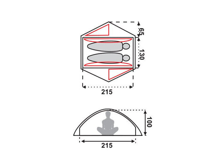 Telts Fjord Nansen SIERRA II COMFORT 3,6 kg cena un informācija | Teltis | 220.lv