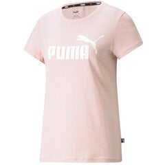 Футболка женская Puma ESS Logo Tee W 586775 36, розовая цена и информация | Футболка женская | 220.lv