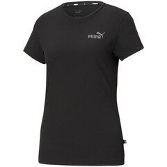 T-krekls sievietēm Puma ESS Embroidered Tee W 587901 01, melns цена и информация | Женские футболки | 220.lv