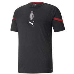 Мужская спортивная футболка Puma AC Milan Prematch T-shirt M 764442 05, черная цена и информация | Мужские футболки | 220.lv