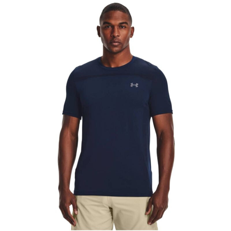 T-krekls vīriešiem Under Armour Seamless SS Tee M 1361131408, zils cena un informācija | Vīriešu T-krekli | 220.lv