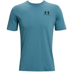 T-krekls vīriešiem Under Armour Sportstyle LC SS T Shirt M 1326 799 597, zils cena un informācija | Vīriešu T-krekli | 220.lv