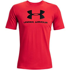 T-krekls vīriešiem Under Armour Sportstyle Logo SS T Shirt M 1329 590 601, sarkans цена и информация | Мужские футболки | 220.lv