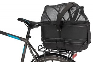 Держатель для домашних животных - велосипедная сумка Trixie, для узких стоек, 29 x 42 x 48 см, черный цена и информация | Переноски, сумки | 220.lv