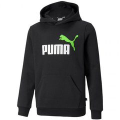 Džemperis sievietēm Puma ESS 2 Col Big Logo Hoodie FL Jr 586987 51, melns цена и информация | Свитеры, жилетки, пиджаки для мальчиков | 220.lv