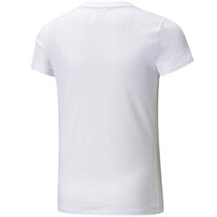 Футболка детская Puma Alpha Tee G Jr 589228 02, белая цена и информация | Рубашки для мальчиков | 220.lv