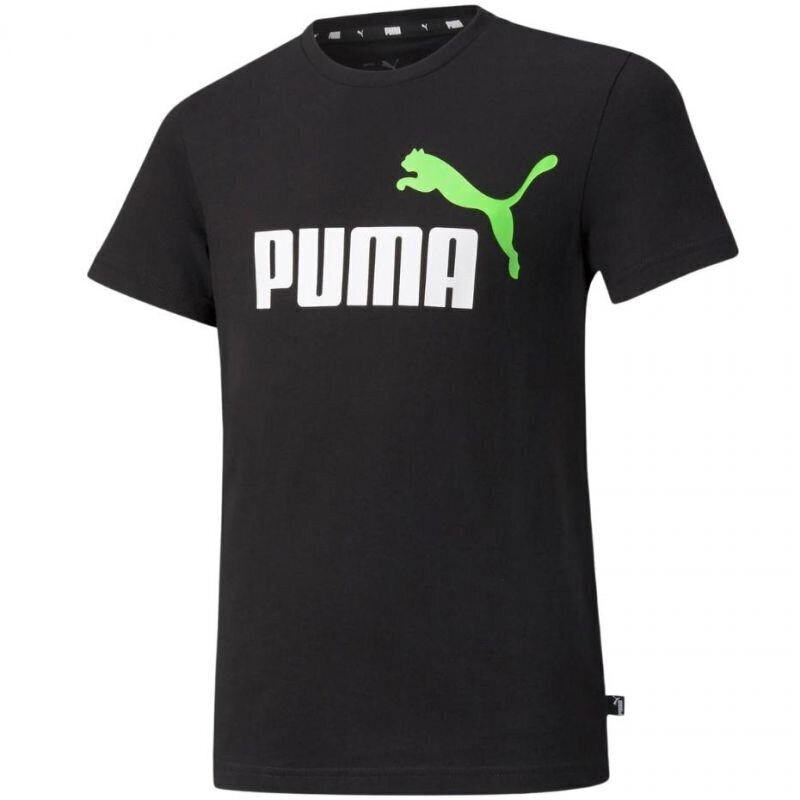 T-krekls bērniem Puma ESS 2 Col Logo Tee Jr 586985 86, melns cena un informācija | Zēnu krekli | 220.lv