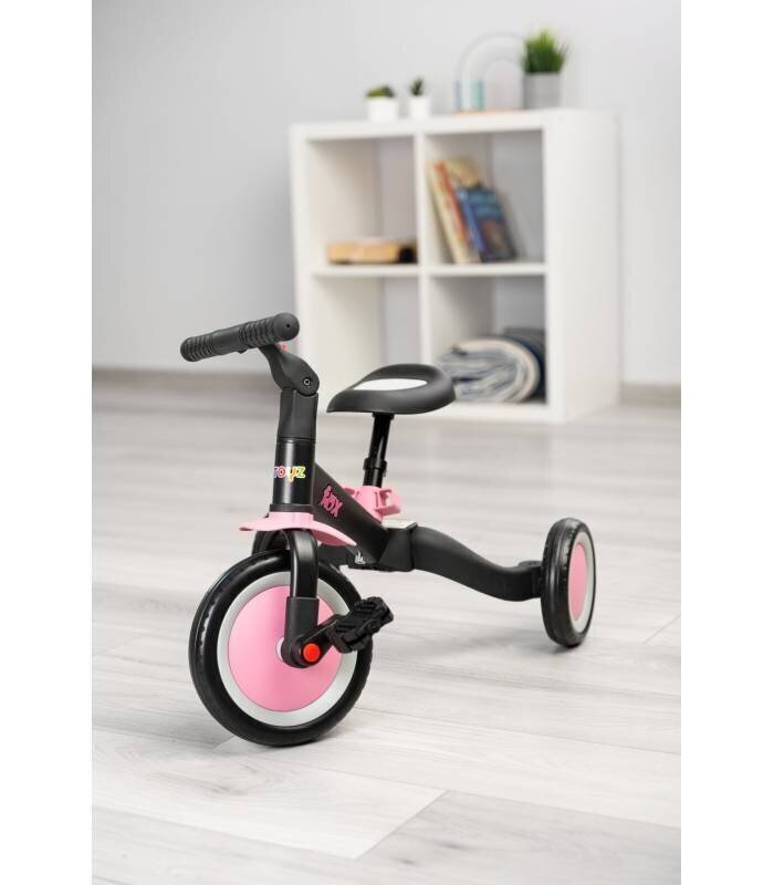 Trīsriteņu balansa velosipēds Toyz FOX 2in1, rozā цена и информация | Balansa velosipēdi | 220.lv