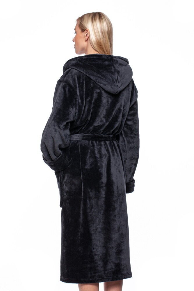 Bambusa šķiedras halāts ar kapuci sievietēm, Elite Bamboo, pelēks цена и информация | Sieviešu halāti | 220.lv