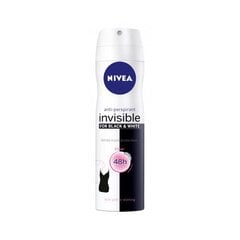 Nivea Antiperspirants sprejs Invisible For Black & White Clear Mini (Antiperspirant) 100 ml cena un informācija | Dezodoranti | 220.lv